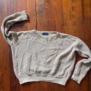 AA cropped fisherman sweater